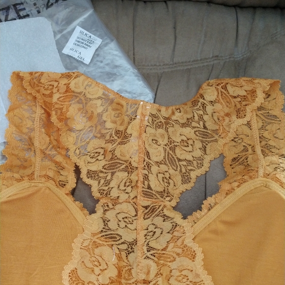 😀 🆕 Bra Bralette Ash Mustard - Picture 5 of 9
